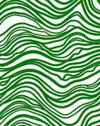 Green Flowing Abstract Organic Pattern Rug