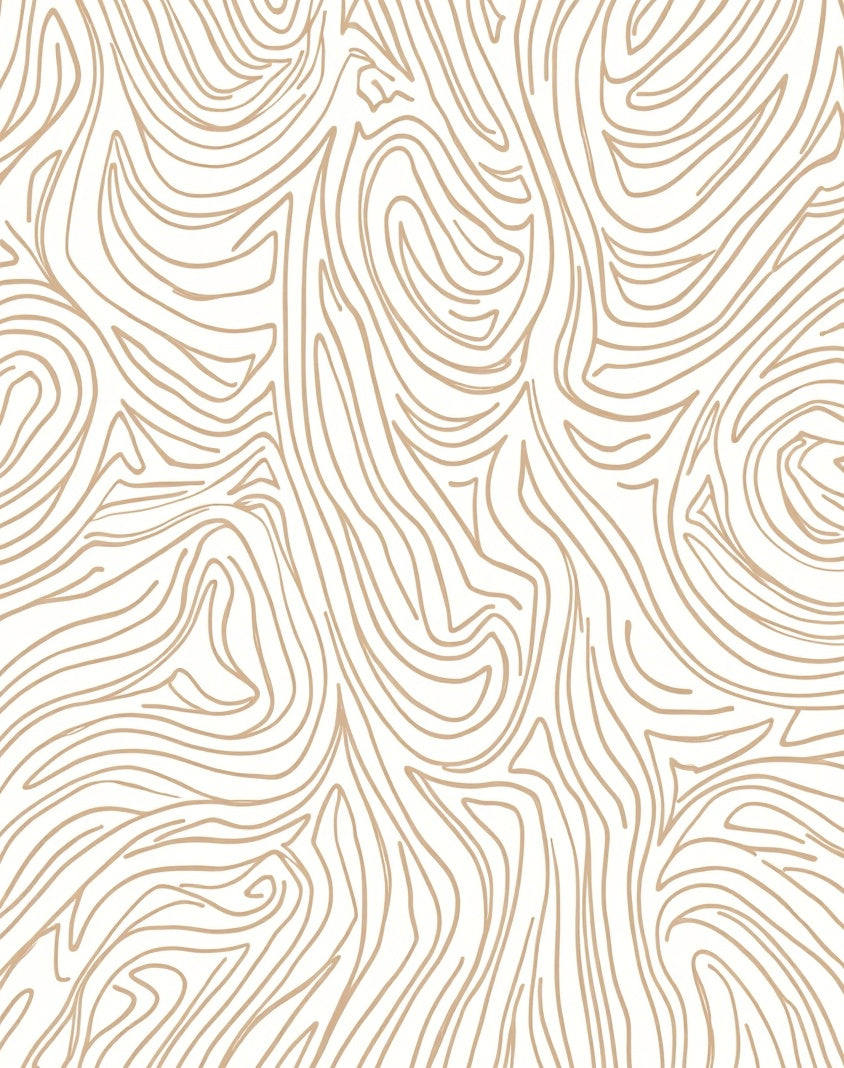 Abstract Swirls Organic Design Rug