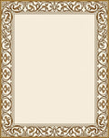 Art Nouveau Floral Scroll Design Rug