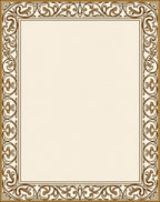 Art Nouveau Floral Scroll Design Rug