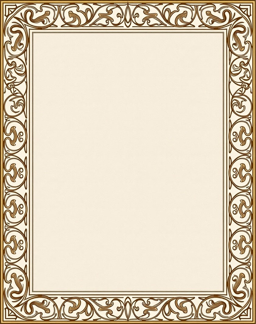 Art Nouveau Floral Scroll Design Rug