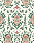 Pastel Floral Crest Pattern Rug