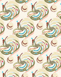 Abstract Swirl Pattern With Colors Rug