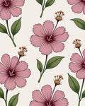 Delicate Pink Floral Garden Arrangement Rug