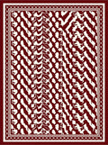Bold Abstract Chevron Geometric Pattern Rug