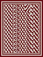 Bold Abstract Chevron Geometric Pattern Rug