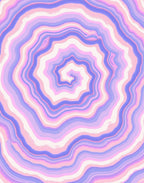 Pastel Swirl Agate Lines Rug