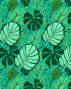 Tropical Leaf Pattern Design Rug