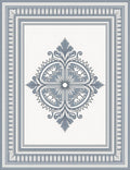 Classic Blue Medallion Border Rug