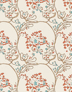 Art Nouveau Floral Vines Pattern Rug