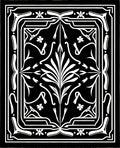 Monochromatic Floral Scrollwork Design Rug