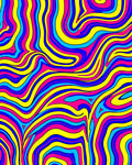 Groovy Swirls Pattern Rug