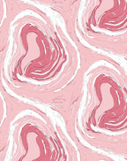 Pink Marble Swirl Art Design Rug