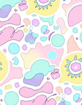 Whimsical Pastel Shapes Pattern Rug