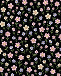 Delicate Multi Colored Flower Pattern Rug