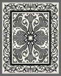 Ornate Floral Mandala Design Rug