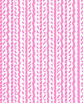 Pink Vertical Textured Stripes Rug