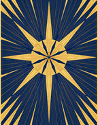 Radiant Sunburst Geometric Design Rug