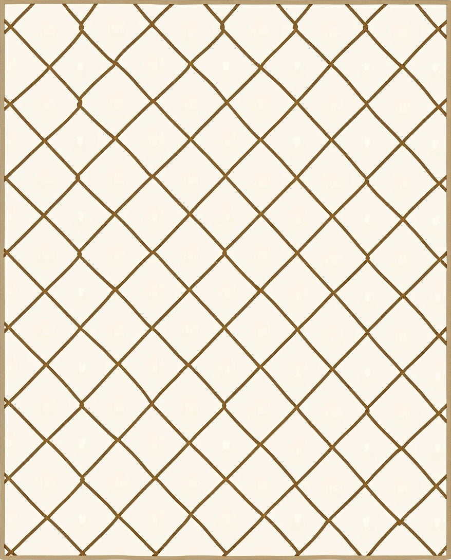 Classic Diamond Net Pattern Rug