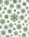 Green Golden Mandala Medallion Collection Rug