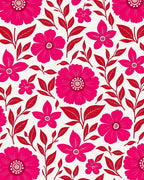 Vibrant Bold Floral Pattern Rug