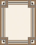 Geometric Deco Corner Abstract Rug