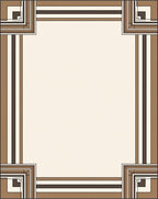 Geometric Deco Corner Abstract Rug