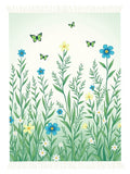 Spring Meadow Floral Butterfly Rug