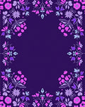Elegant Floral Vines Pattern Rug