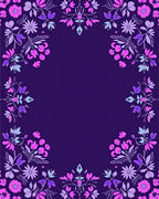 Elegant Floral Vines Pattern Rug