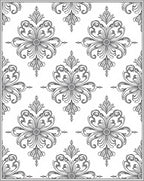 Ornate Filigree Floral Pattern Rug