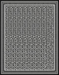 Monochrome Maze Pattern Rug