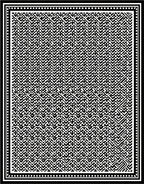 Monochrome Maze Pattern Rug