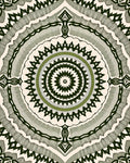 Intricate Teal Green Mandala Pattern Rug