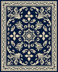 Classic Floral Scroll Pattern Rug