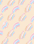 Pastel Striped Abstract Print Rug
