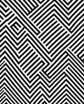 Monochrome Geometric Maze Pattern Rug
