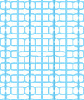 Light Blue Geometric Grid Pattern Rug