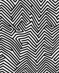 Graphic Zigzag Illusion Pattern Rug