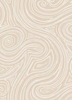 Swirl and Triangle Abstract Design Rug