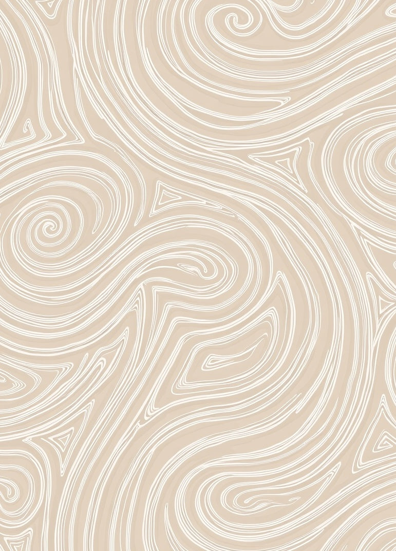 Swirl and Triangle Abstract Design Rug