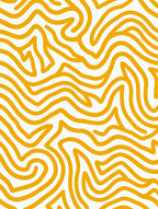 Bold Yellow Wavy Lines Rug