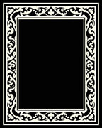 Classic Ornamental Frame Design Rug