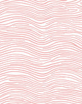 Soft Pink Wavy Organic Lines Rug