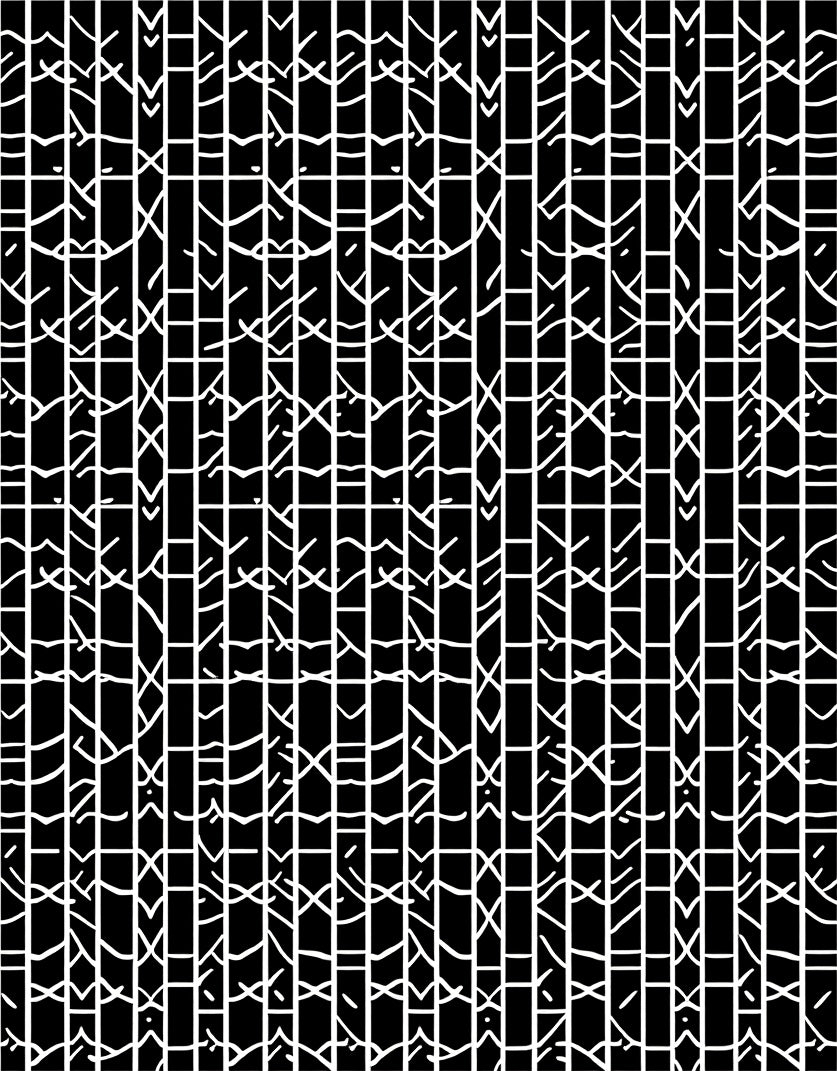 Abstract Geometric Lines Pattern Rug