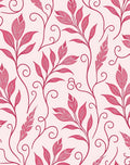 Vining Tropical Leaf Pattern Rug