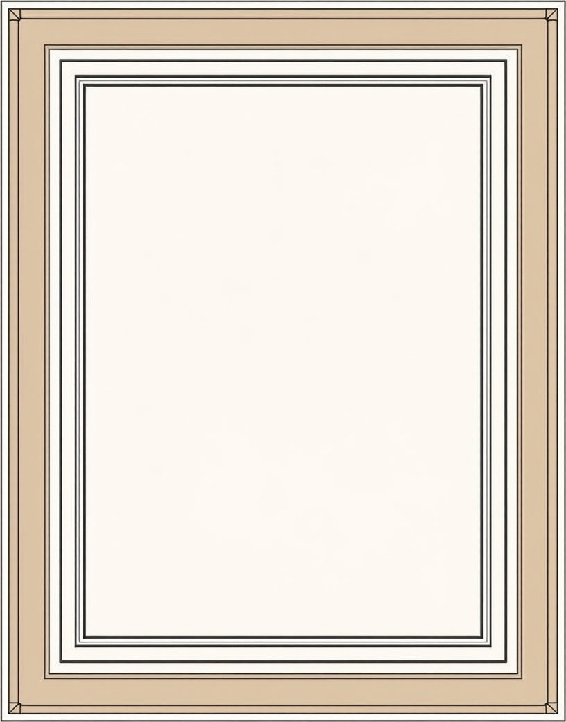 Modern Geometric Bordered Neutral Rug
