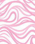 Sweet Pink Swirl Abstract Pattern Rug