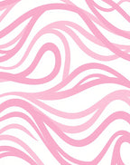 Sweet Pink Swirl Abstract Pattern Rug