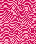 Vivid Pink Swirl Pattern Rug